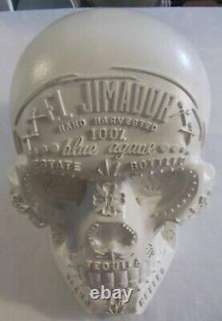 El Jimador Agave Tequila Advertising Display SKULL Large White 12 x 10 Mexico