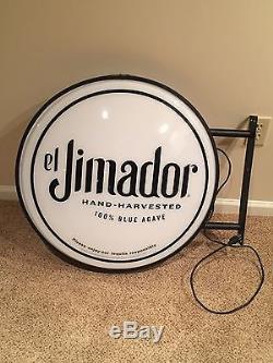 El Jimador Tequila Double Sided Bar Light SignWall Mount26 DiameterMan Cave