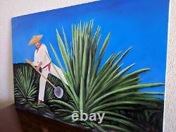 El Jimador Tequila Painting On Canvas By Artist 24x36