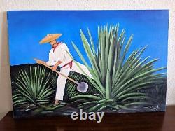 El Jimador Tequila Painting On Canvas By Artist 24x36