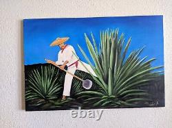 El Jimador Tequila Painting On Canvas By Original Artist