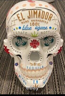 El Jimador Tequila Sugar Skull Display Liquor Store Bar Man Cave Nice Decor RARE