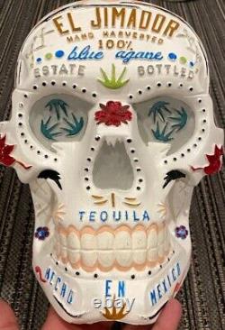 El Jimador Tequila Sugar Skull Display Liquor Store Bar Man Cave Nice Decor RARE