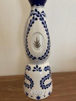 Empry Bottle Clase Azul Tequila White Blue Silver Color Liquor Sherry Interior