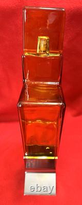 Empty 750 ml Tesla Tequila LIghtning Bottle With Stand, Box and Instructions