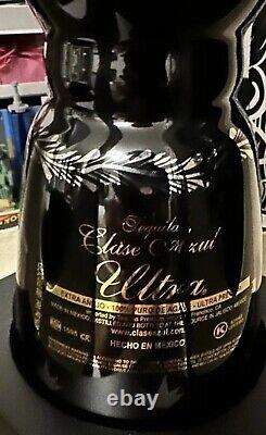 Empty Clase Azul Ultra Top Shelf Tequila Clase Azul ULTRA Extra Anejo Bottle