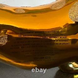 Empty GOLD JAGUAR Tequila Bottle De Agave Casino Azul Anejo 20 X 9 X 6