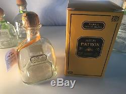 Empty Patron Silver Tequila-papa Bear Momma Bear Baby Bear And Goldileggs
