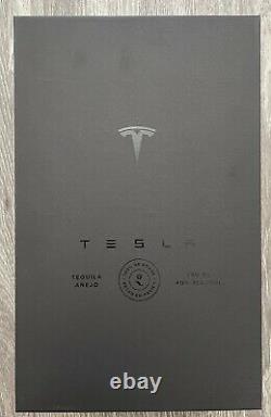 Empty Tesla Tequila Bottle + Stand + Box Limited In Hand Fast Ship