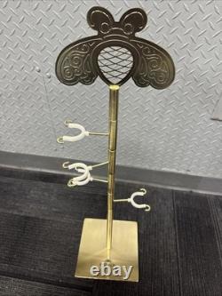 Exclusive Patron Tequila Metal Bottle Display Stand Gold 28 tall New In Box