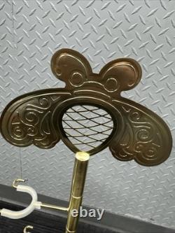 Exclusive Patron Tequila Metal Bottle Display Stand Gold 28 tall New In Box