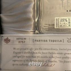 Familia Partida Elegante Tequila Extra Anejo Decanter Bottle & Box With Necklace