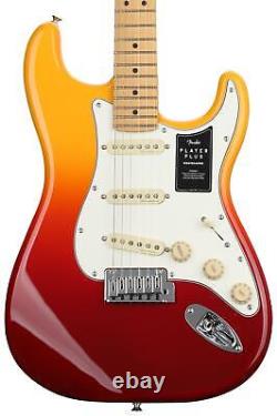 Fender Player Plus Stratocaster Electric Guitar Tequila Sunrise with Maple