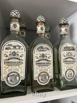 Fortaleza Tequila Collectible Liquor Bottles Clear Glass 750ml Mexico 5 bottles