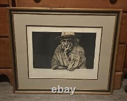 Framed DALE RAYBURN Signed/Numbered Etching Etched TEQUILA #41/100 29.5 x 24.5