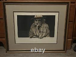 Framed DALE RAYBURN Signed/Numbered Etching Etched TEQUILA #41/100 29.5 x 24.5