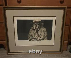 Framed DALE RAYBURN Signed/Numbered Etching Etched TEQUILA #41/100 29.5 x 24.5