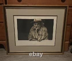 Framed DALE RAYBURN Signed/Numbered Etching Etched TEQUILA #41/100 29.5 x 24.5