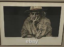 Framed DALE RAYBURN Signed/Numbered Etching Etched TEQUILA #41/100 29.5 x 24.5