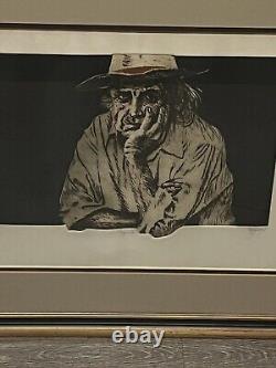 Framed DALE RAYBURN Signed/Numbered Etching Etched TEQUILA #41/100 29.5 x 24.5