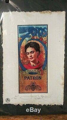 Frida Kahlo, Tequila Patron, Limited Edition Print, Signed Fairchild Paris