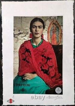 Frida Kahlo, Tequila Patron Series, Ltd. Edition 22x15 in Signed Fairchild Paris