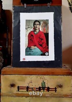 Frida Kahlo, Tequila Patron Series, Ltd. Edition 22x15 in Signed Fairchild Paris