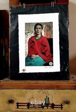 Frida Kahlo, Tequila Patron Series, Ltd. Edition 22x15 in Signed Fairchild Paris