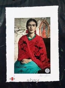 Frida Kahlo, Tequila Patron Series, Ltd. Edition 22x15 in Signed Fairchild Paris