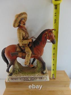 GENERAL FRANCISCO PANCHO VILLAEMPTY PORCELAIN TEQUILA DECANTER1975 1st Ed