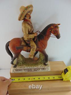 GENERAL FRANCISCO PANCHO VILLAEMPTY PORCELAIN TEQUILA DECANTER1975 1st Ed