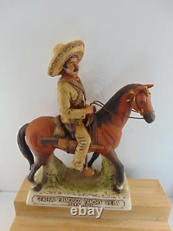 GENERAL FRANCISCO PANCHO VILLAEMPTY PORCELAIN TEQUILA DECANTER1975 1st Ed