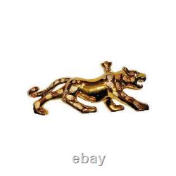 GOLD JAGUAR Tequila Bottle EMPTY Bar Decanter De Agave Casino Azul Anejo 22