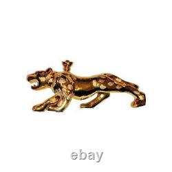 GOLD JAGUAR Tequila Bottle EMPTY Bar Decanter De Agave Casino Azul Anejo 22