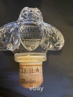GRAN PATRON BURDEOS TEQUILA GLASS BOTTLE 750ML With BEE STOPPER & WOODEN BOX LOOK
