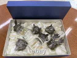 Gift Set of 6 Shot Glasses Hunter Tequila Whiskey, Party