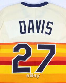 Glenn Davis Game Used Houston Astros Tequila Sunrise Jersey + Pants Uniform