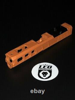 Glock 19 Slide gen1-3 NEW Cerakote, UPPER, TEQUILA SUNRISE, BLACK RMR COVER