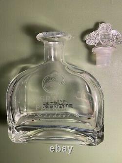 Gran Patron Burdeos Tequila Empty Bottle 750ml Solid Glass bee stopper