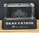 Gran Patron Burdeos Tequila Light Display With Laser Etched Bee Crystal Topper