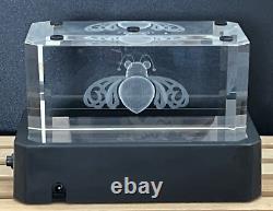 Gran Patron Burdeos Tequila Light Display with Laser Etched Bee Crystal Topper