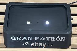 Gran Patron Burdeos Tequila Light Display with Laser Etched Bee Crystal Topper