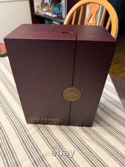 Gran Patron Burdeos Wooden Box and Empty Bottle