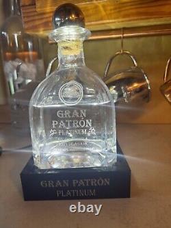 Gran Patron Platinum Tequila Light Glorifier Display + Bottle