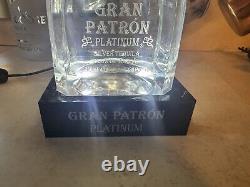 Gran Patron Platinum Tequila Light Glorifier Display + Bottle