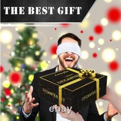 HEAVY DUTY Diamond Whiskey Decanter Sets with ChillBall & Tray WE SHIP OVERSEAS