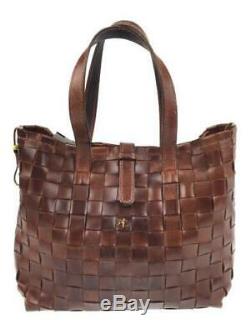 HENRY CUIR Tequila Leather Tote Leather Brown Storage Bag Included 0894