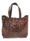 Henry Cuir Tequila Leather Tote Leather Brown Storage Bag Included 0894