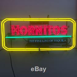 HORNITOS Tequila Neon Sign 16 x 32 Ruby Red and Gold NO SHIPPING