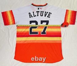 HOUSTON ASTROS Jose Altuve'Tequila Sunrise' NIKE Jersey'Custom' #27 Size XXL
